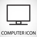 Simple computer icon