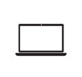 Simple computer, laptop icon. vector illustration