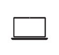 Simple computer, laptop icon. vector illustration