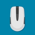 Simple computer or laptop mouse. Vector illustration in flat style