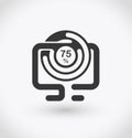 Simple computer memory capacity icon on white background. Simple computer memory capacity vector. EPS10. Royalty Free Stock Photo