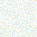 Simple confetti background. Colorful seamless dot pattern.