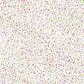 Simple confetti background. Green and red seamless pattern.