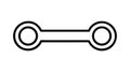 Simple connection joint icon mechanical or structural link, vector design Generative AI Royalty Free Stock Photo