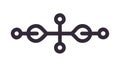 Simple Connection Points, Interconnected Network Element, vector design Generative AI Royalty Free Stock Photo