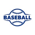 Simple cool baseball logo design