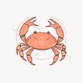 Simple Crab Illustration