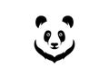 Head panda logo design