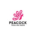 Simple and Creative Peacock Logo Collection