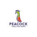 Simple and Creative Peacock Logo Collection