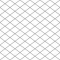 Simple cross grid paper. Cell seamless pattern. Background diagonal squared grating. Criss cross line. Geometric checkered texture