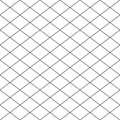 Simple cross grid paper. Cell seamless pattern. Background diagonal squared grating. Criss cross line. Geometric checkered texture