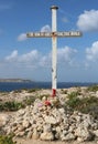Cross for Son of God on St Paul\'s Island, Malta