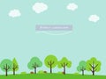 Simple and cute landscape for your design