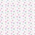 Simple cute pastel floral pattern Royalty Free Stock Photo