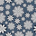 Simple cute pattern in abstract flowers. Ditsy print. Floral seamless background. Fashion prints