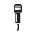 Soil moisture tester stick minimal 2D flat vector icon Royalty Free Stock Photo