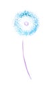 Dandelion watercolor picture Royalty Free Stock Photo