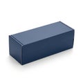 Simple dark blue rectangular box Royalty Free Stock Photo