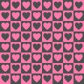 Simple dark vector heart pattern