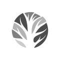 simple dead tree trunk logo vector design graphics element