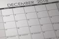 Simple December 2018 calendar. Week starts from Sunday.
