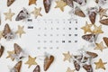 Simple December 2020 monthly calendar