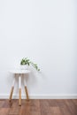 Simple decor objects, minimalist white interior Royalty Free Stock Photo