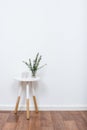 Simple decor objects, minimalist white interior Royalty Free Stock Photo