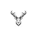 Simple deer head logo for your company