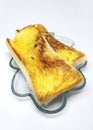 Simple delicious homemade toast for breakfast.