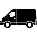 simple delivery service van vehicle