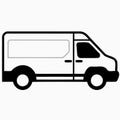 simple delivery service van vehicle