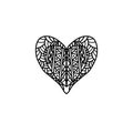 Simple design of Decoration patterned heart.