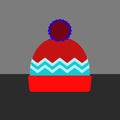 A simple design of a Hygge specific item: a red and blue cap