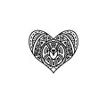 Simple design of Decoration patterned heart.