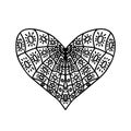 Heart ornamental pattern valentine. Royalty Free Stock Photo