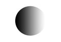 A simple design illustration vector of a grey planet on a white background.