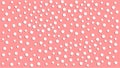 White Polkadot on Peach Color Background