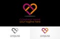 Abstract love logo Royalty Free Stock Photo