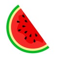 Simple design of slice red watermelon