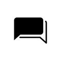 Simple Design Speech Bubble Icon Royalty Free Stock Photo
