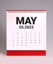 Simple desk calendar 2023 - May