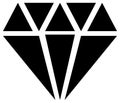 Simple diamond, jewelry sign, symbol. Precious stone, ruby icon, illustration. Expensive jewel, jewel, bijou concepts.