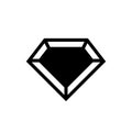 Simple diamond stone icon design vector illustration