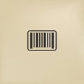 Simple digital barcode icon