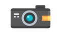 Simple Digital Camera Vector Icon for Mobile Apps, vector design Generative AI Royalty Free Stock Photo