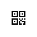 Simple digital qr code sign Royalty Free Stock Photo