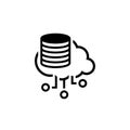 Simple Distributed Storage Vector Icon