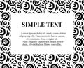 Simple doodle art pattern with typography. Repetition design template. Wrap paper decoration. fabrics art